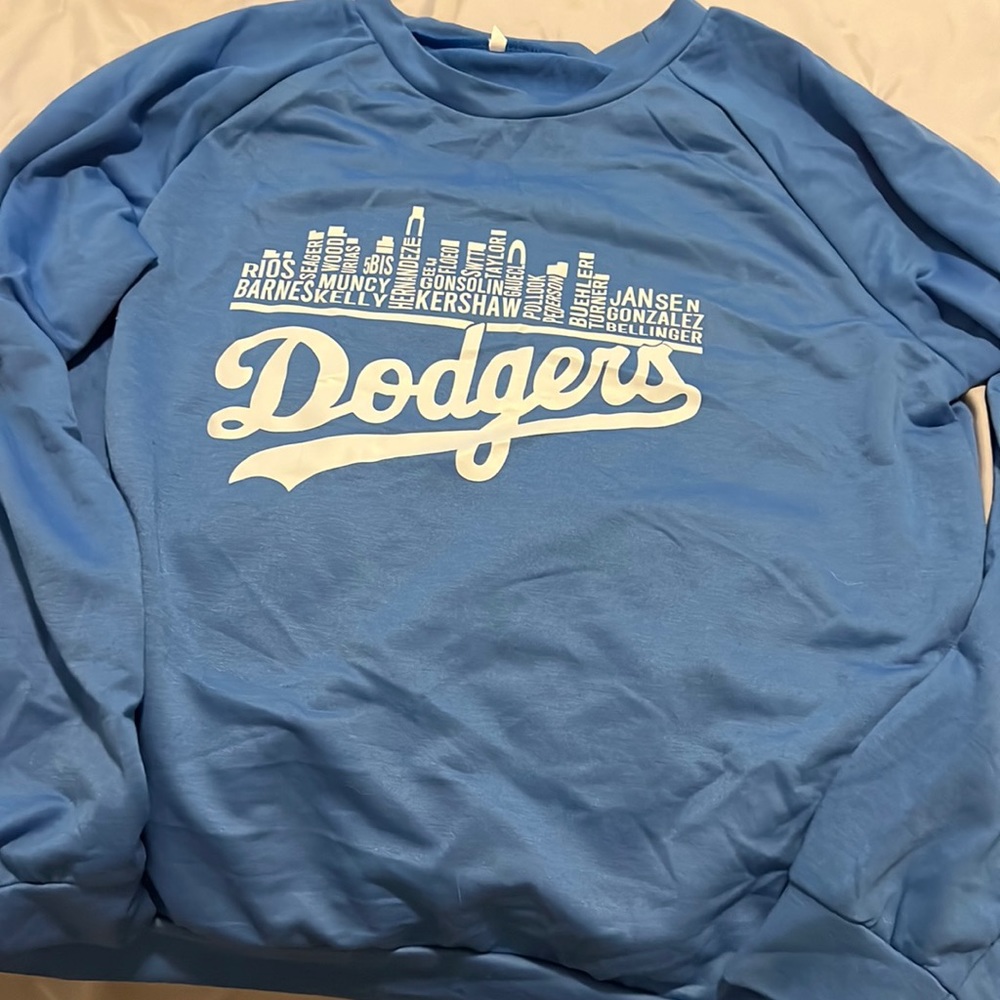 Blue XL LA Dodgers Sweatshirt